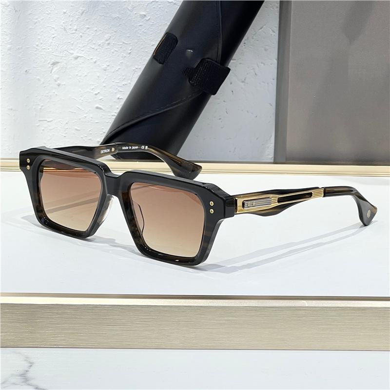 DTX459 Unisex Handmade Acetate Square Frame Sunglasses for Vacation & Party Sun Protection.