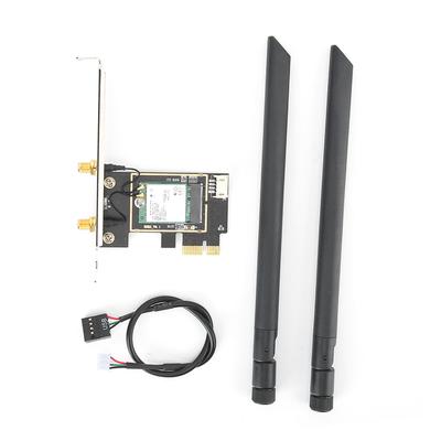 AX200 Netzwerkkarte Drahtlos Dualband 2974Mbps PCI E mit High-Gain 8DBI WIFI-Antenne