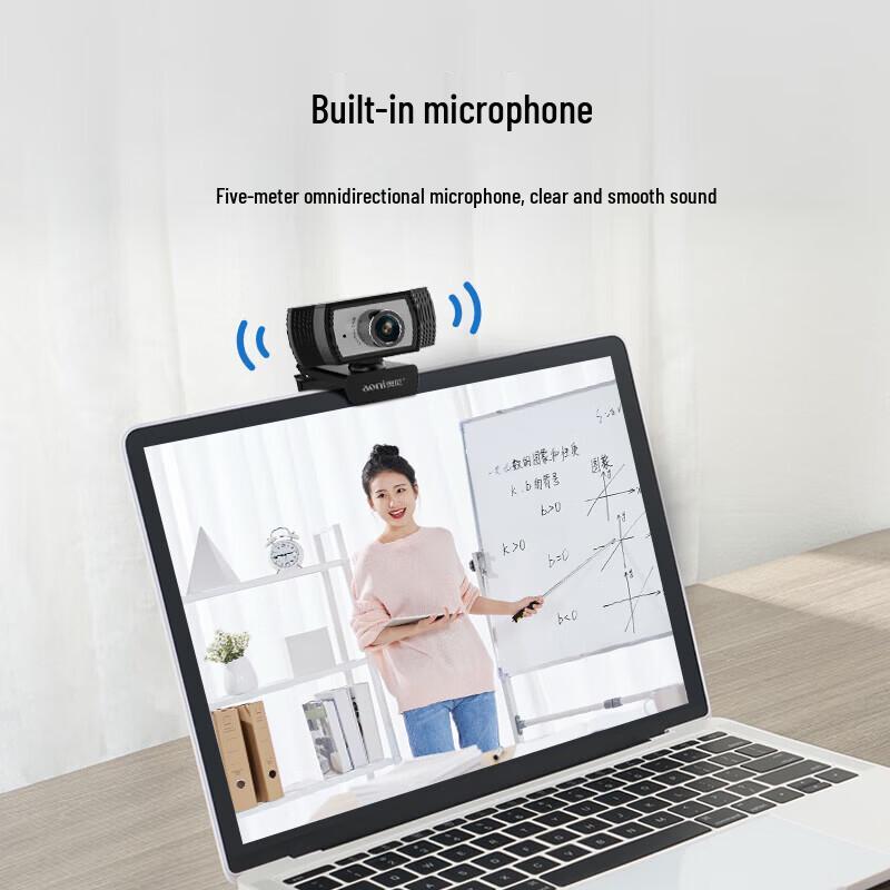 AONI C33 1080P HD USB Webcam with Manual Focus