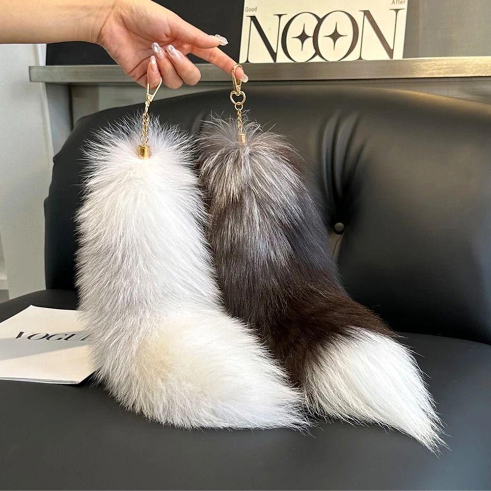 Pompons Tier Schwanz Schlüsselanhänger Tasche Quaste Pelz Anhänger Schlüsselring Plüsch Schwanz Schlüsselanhänger Auto Schlüsselanhänger