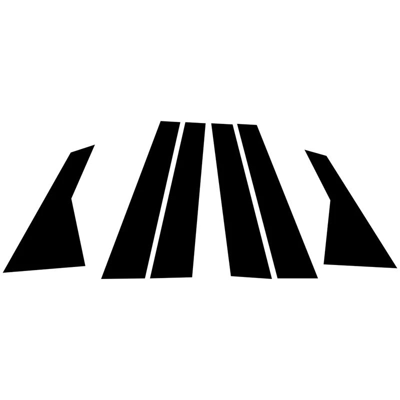 

6 шт. автомобильные стойки BC, обшивка двери, окна, наклейки, внешняя наклейка на колонку для Hyundai Azera/Grandeur 2018-2021