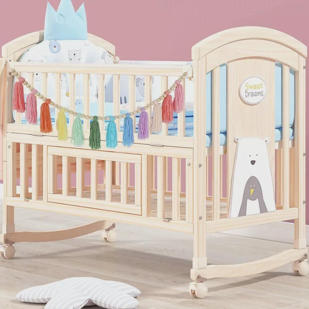 European & American Style Wool Thread Wooden Beads Tassel Wall Hanging Ornament