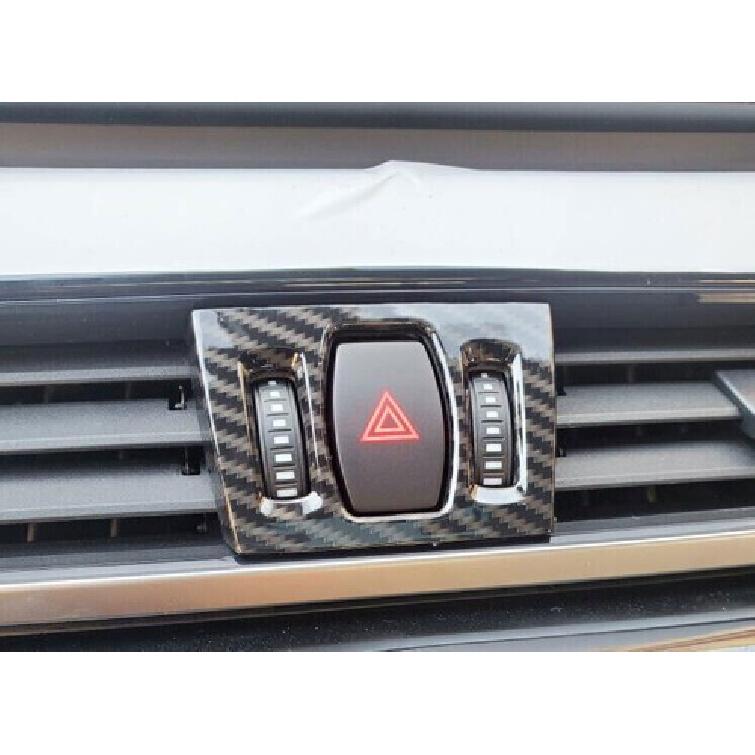 For BMW X2 2018- ABS Carbon Fiber Left And Right Air Outlet Vent Pulley Trim