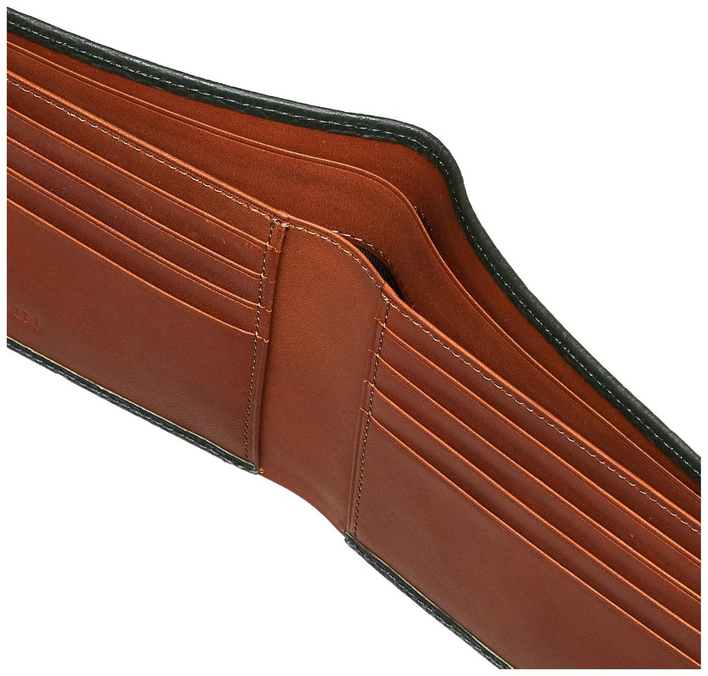 Hartmann Glendale Billfold Bifold Wallet, Made in Japan, GreenTan