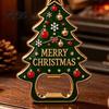 Holiday Kitchen Tools Christmas Tree Bottle Opener, Magnetic Refrigerator Magnet, Heavy Duty Magnet Metal Beer Opener for Kitchen, Party Favors