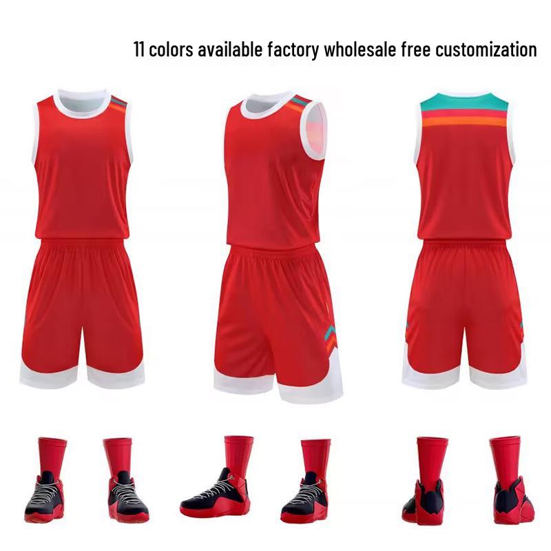 New Style Basketball Team Uniform Set: Customized Training Jerseys for Men and Women