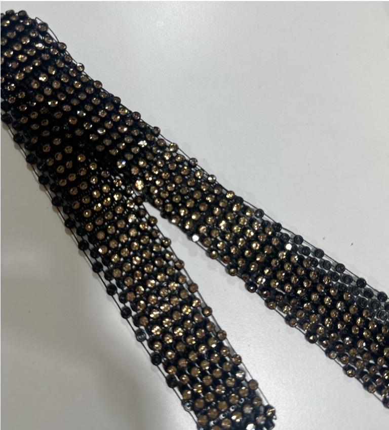 

Европейский и американский галстук-сетка со стразами - Модный аксессуар для ночного клуба с пайетками, 130 см