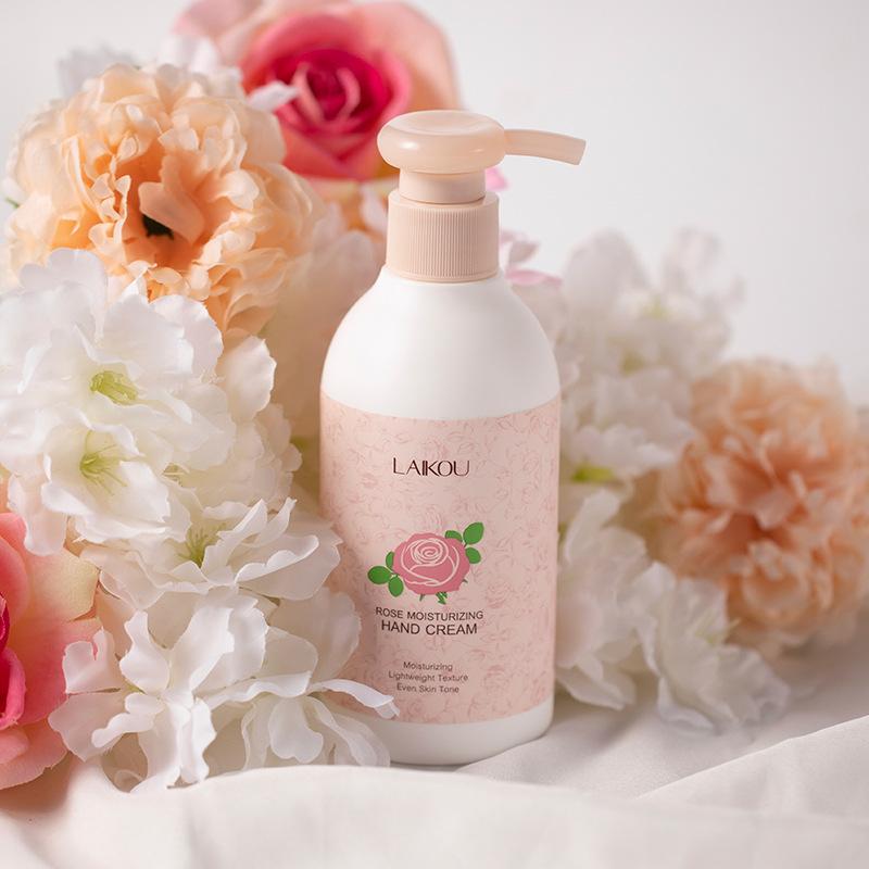 LAIKOU Rose Hydrating Hand Cream 220ml, for Dry & Rough Skin, Gentle Formula, Birthday Gift, Hand Care
