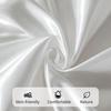 3PCS/1 Set Luxury Satin Fitted Sheet Set Satin Elastic  Silk Bed Cover Sheet Solid Mattress Cover 1 Bed Sheet with 2 Pillow Cover