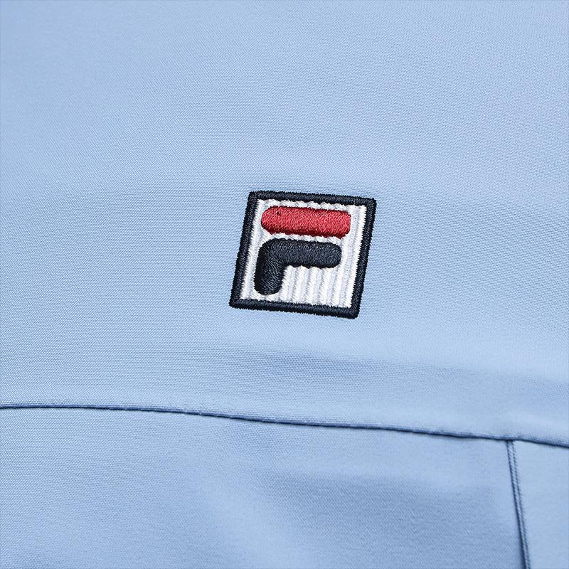 FILA Heritage Minimalist Casual Trendy Versatile Durable Woven Loose Hooded Jacket Men jackets Sky-Blue F11M548702FBU