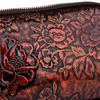 Elegante Borsa a Tracolla Floreale Goffrata da Donna – Mini Borsa a Spalla Vintage con Dettagli Dorati