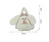 Japanese Cute Avocado Rabbit Plush Handbag - Soft Crossbody Bag for Girls