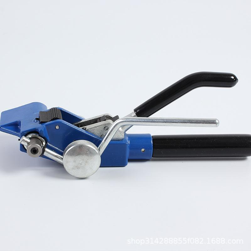 

«Синий пистолет для стяжек из нержавеющей стали с винтом и кулисным замком»