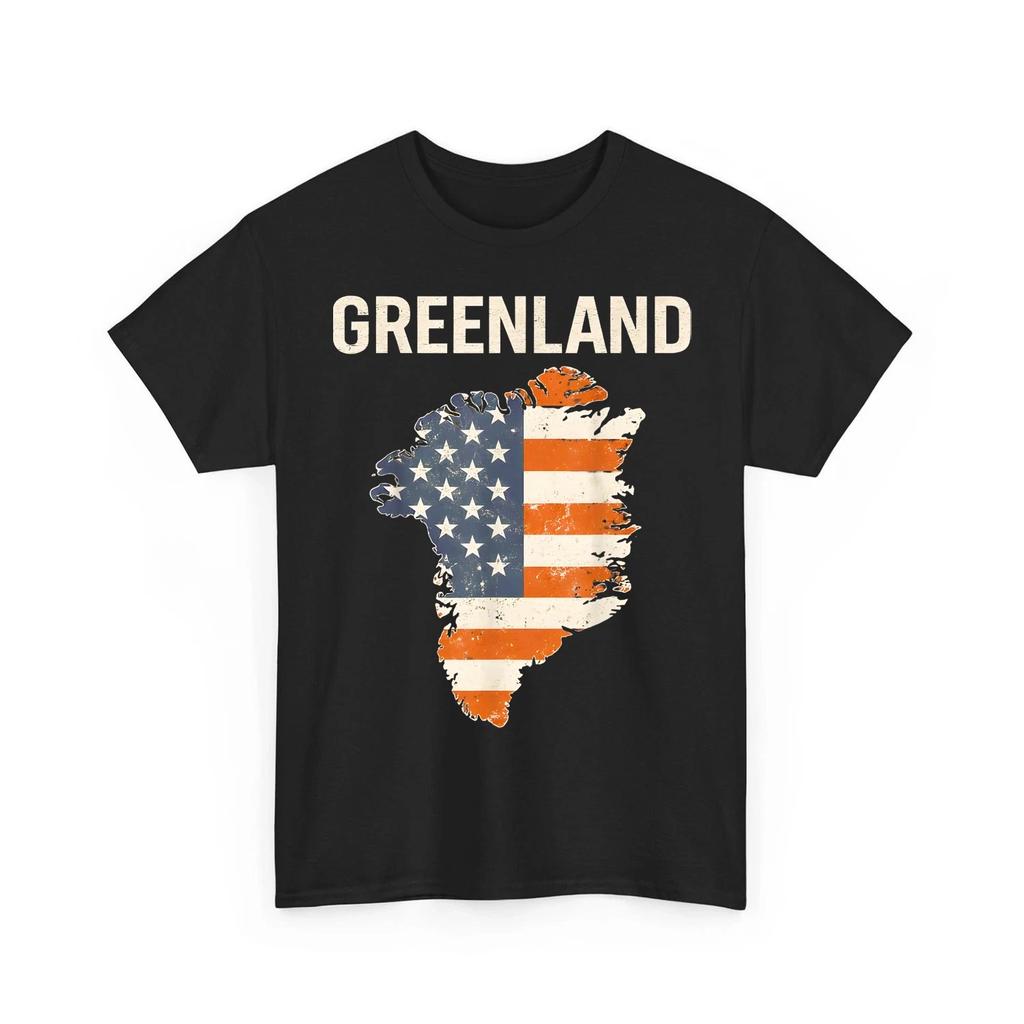 Greenland Map USA Flag Shirt, Greenland 51st State Politics T-Shirt