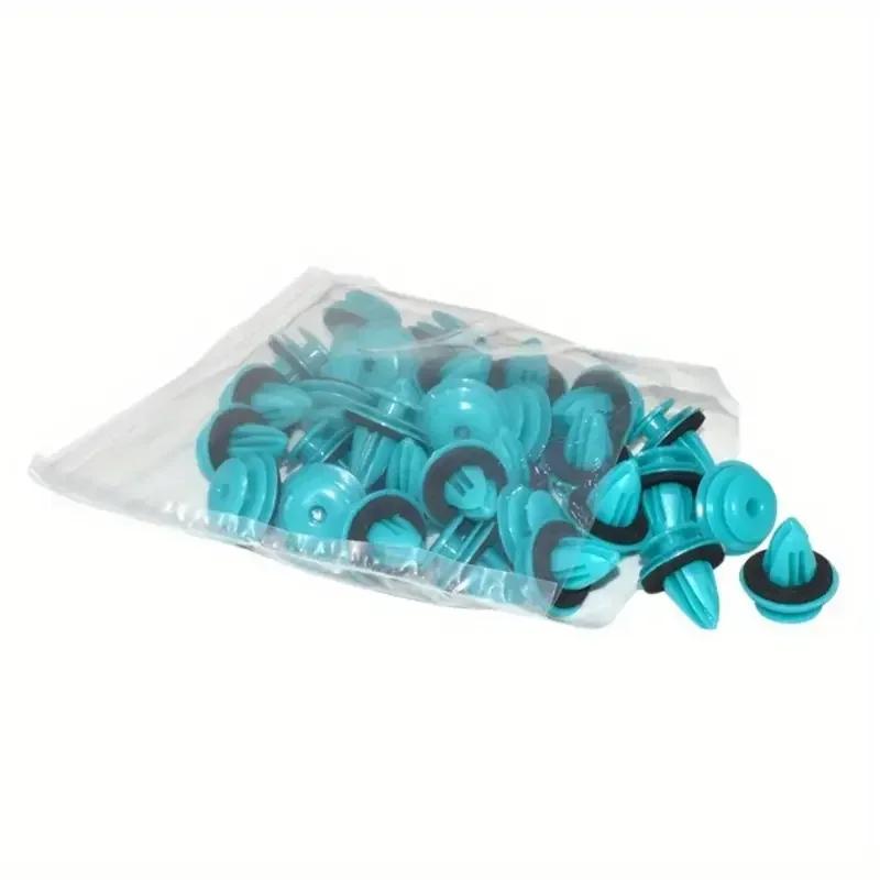 10/300PCS Auto Door Panel Clip with Seal Ring Auto Fastener Rivet Bumper Clip Retainer Car Interior Retaining Accessories