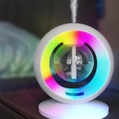 500ml zvlhčovač vzduchu s vysokou mlhou, zvlhčovač vzduchu s vodním prstencem, barevné RGB noční světlo, mini zvlhčovač vzduchu do ložnice na stůl 268 ml