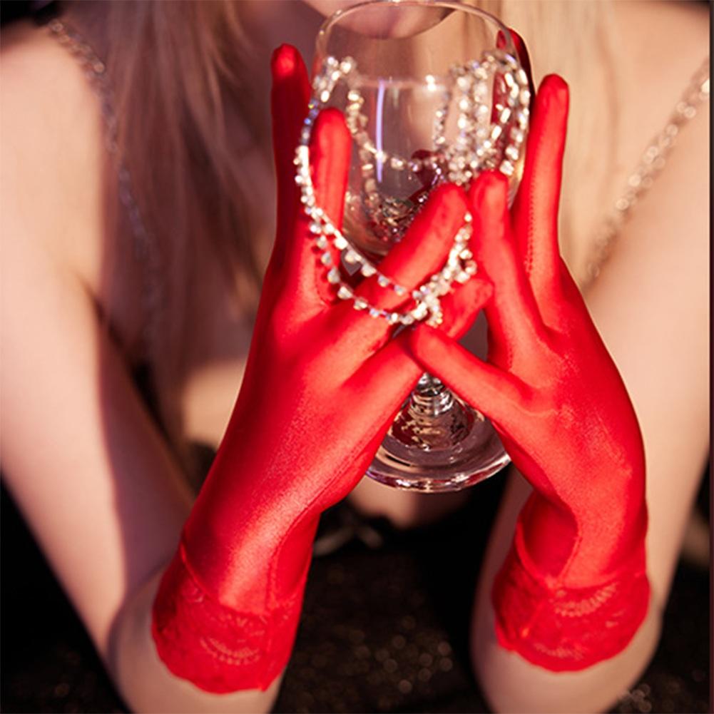 Gloves Seamless Sexy Tight Stocking Gloves Transparent