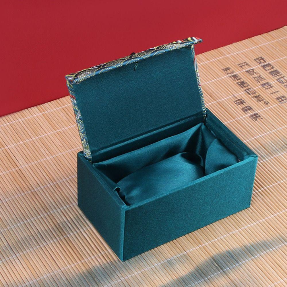High-End Silk Jewelry Box with Tassels Bracelet Box  For Wedding Travel Souvenir Gifts