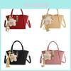 Midsize Pu Water Bucket Bag With Seams For Work And Casual Outings