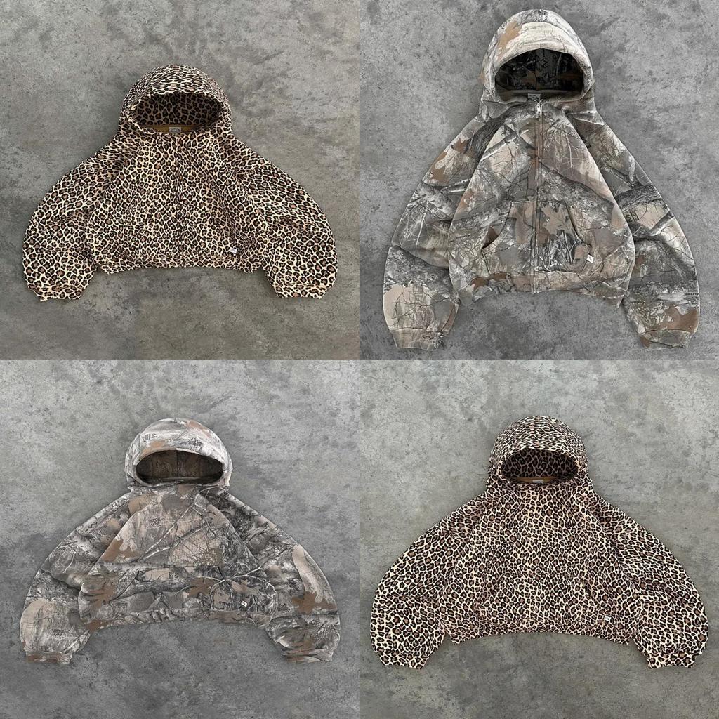 Mikina s kapucí a leopardím vzorem, dlouhý rukáv, fleecová, pro teenagery, ležérní oblečení