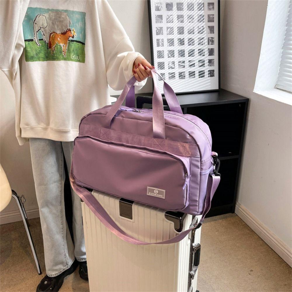 Expandable Women's Fitness Handbag Crossbody Travel Luggage Bag  Short-distance Travel