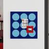 Geometric Pattern Wall Mounted Felt Board Self Adhesive Photo Display Board  Living Room Decor