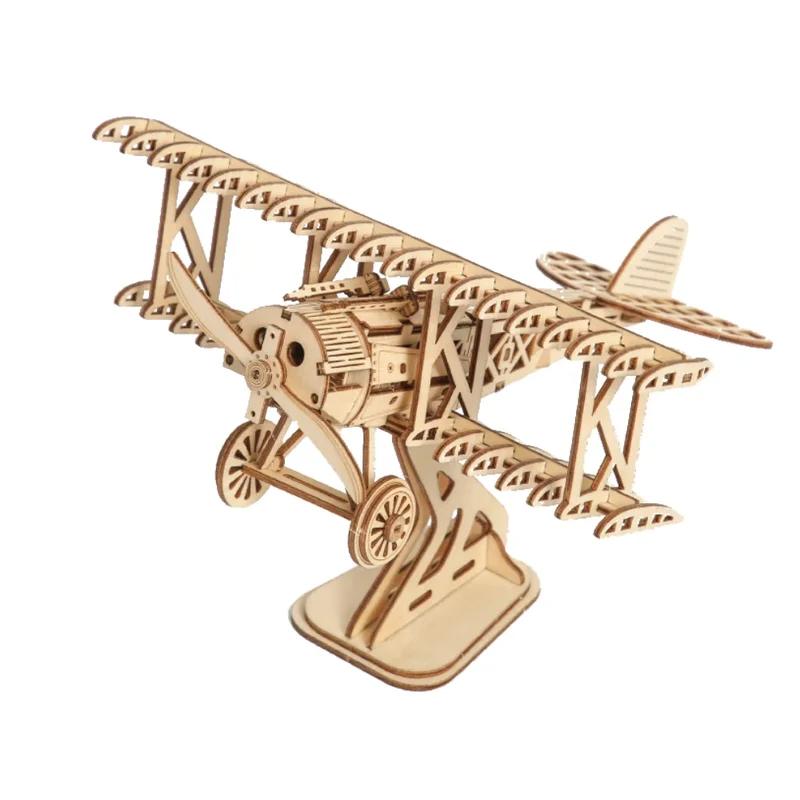 

New Airplane 3D Puzzle Wooden Toys Children s Puzzle Toys DIY Creative Decoration Model