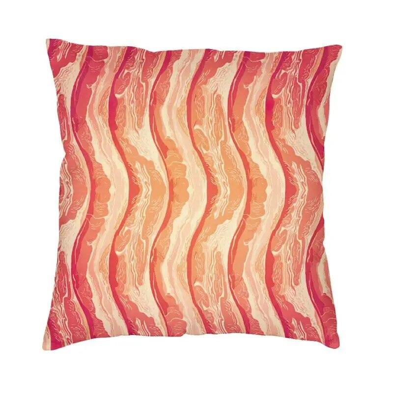 Bedroom Sofa Pillowcases Living Room  Home Decor Bacon Pattern Cushion Covers