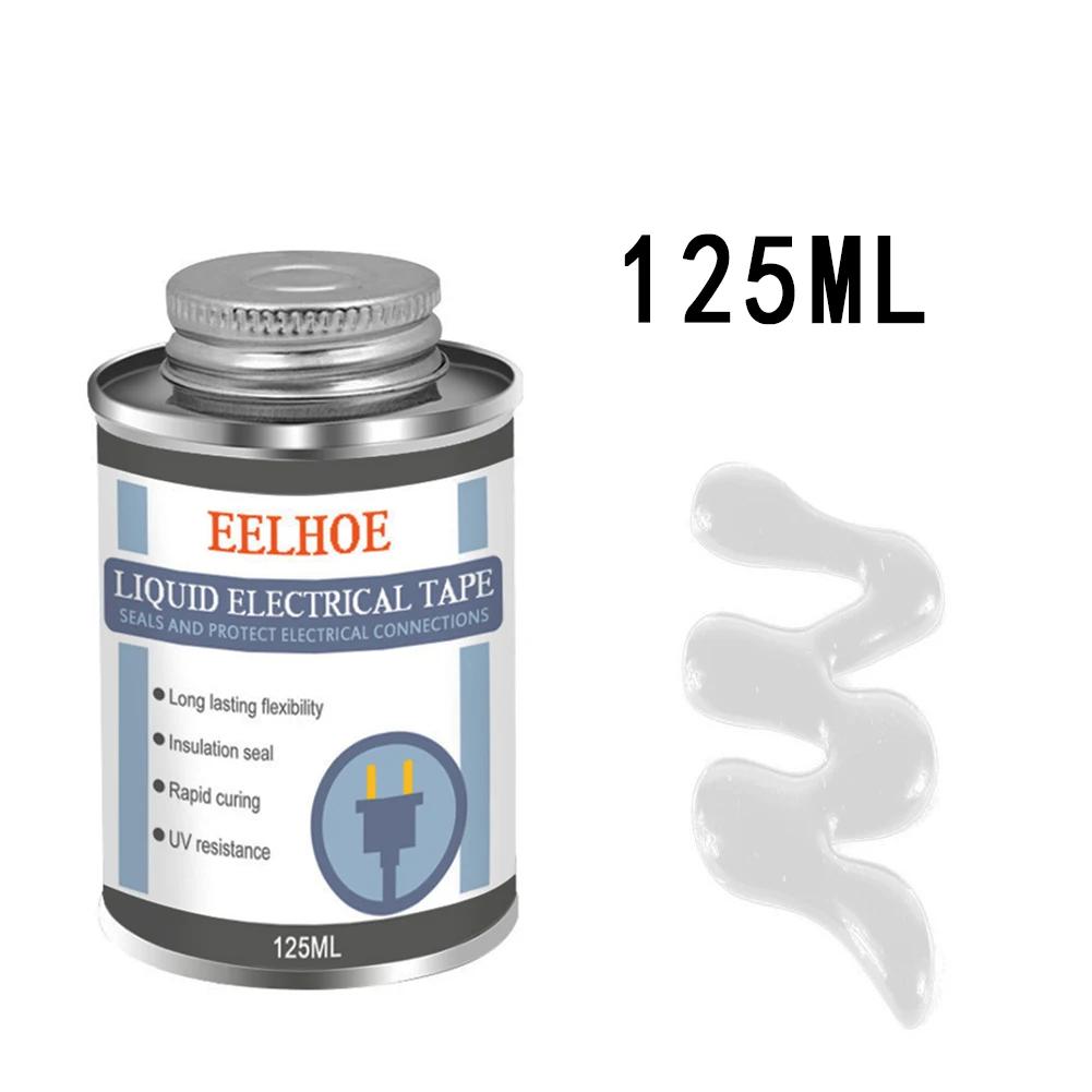 30/125ml Waterproof UV Protection Liquid Insulation Electrical Tape Tube Paste Fast Rubber Fixed Dry Insulating Sealing Glue