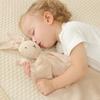 A71Z Loveys For Babies Personalized Muslin Lovey Blanket Custom Embroidered Baby Security Blanket Bunny Comforter With Nam