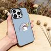Shark Cute Phone Case For iPhone 17,16,15,14,13,12,11 Plus,Pro Max,XS,Colorful Silver Phone case Funda Cover