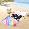 Chococat Print Beach Towel, Large Soft Quick Dry Towel for Beach Camping Swimming