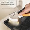 Standing Triangular Scrubber Brush Collapsibles Design Deeply Clean Narrow Space Kitchen Bathroom Cleaning Tool With Storage