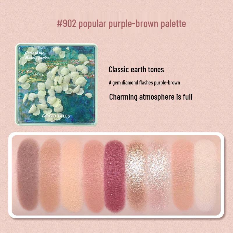 

GoGoTales GoGo Dance Secret Garden Eyeshadow Palette - Summer Milk Tea Earth Tones with Matte, Shimmer, and Glitter Finishes