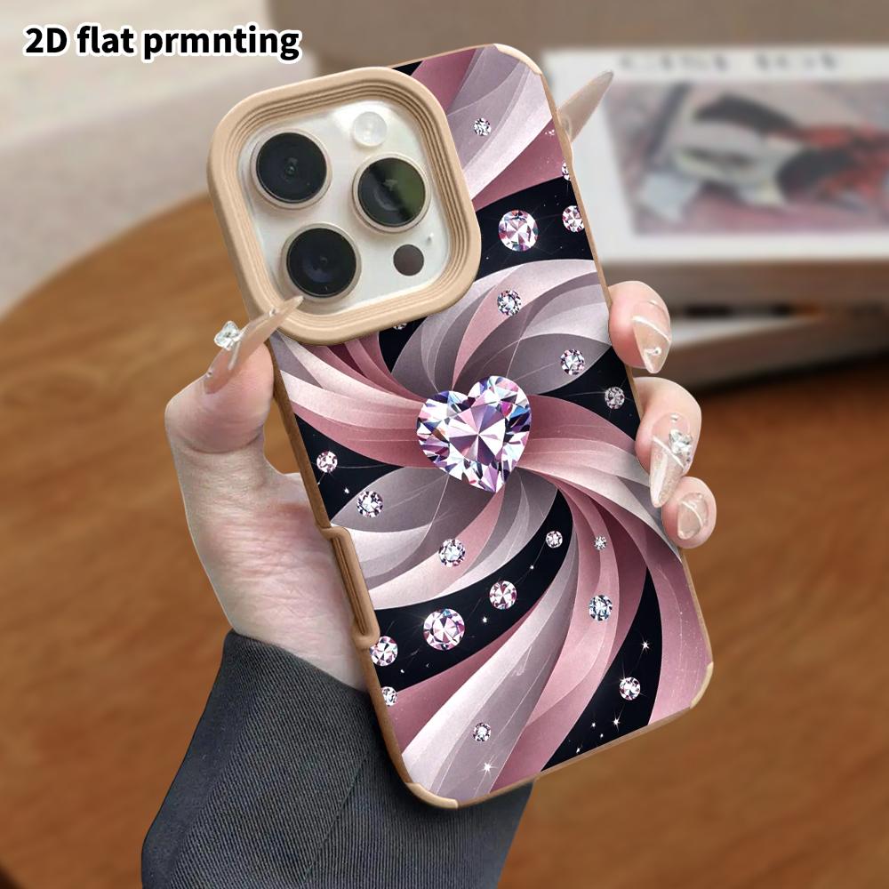 Phone Case: Lambskin 2D Flat Samsung Galaxy A34 A35 M05 M06 S20 S22 S21 FE Plus 5G Protective Case, Heart Diamond, Christmas and Halloween Gift