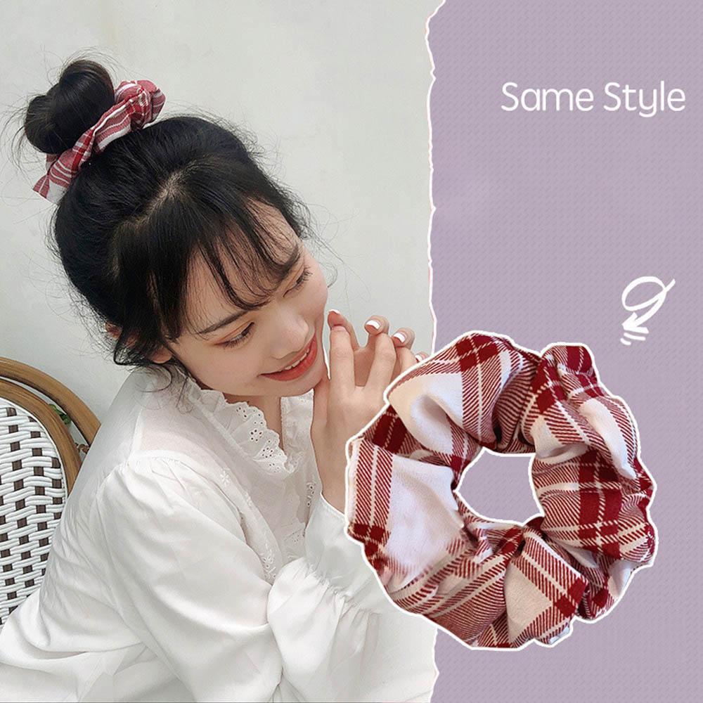 Cotton Floral Scrunchies Rubber Hair Accessories Fashion Elastic Hair Rubber Band