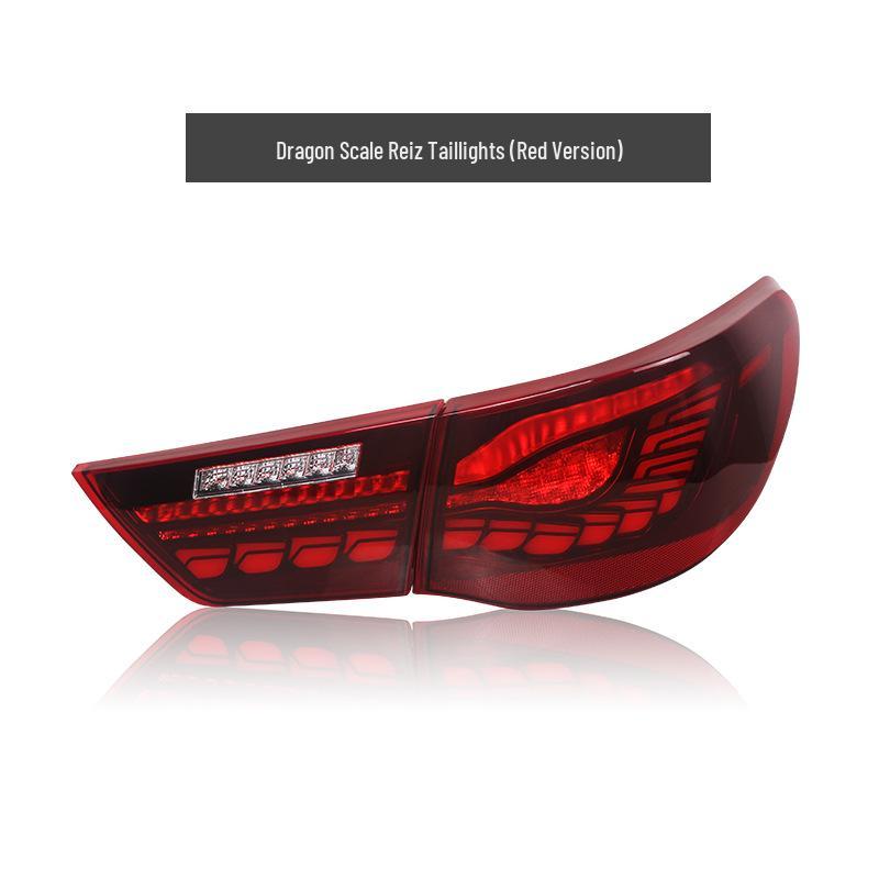 LED Dragon Scale Daytime Running Lights & Flowing Turn Signal Taillights for 10-17 Toyota Reiz