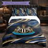 Set Biancheria da Letto Calcio Newcastle United 3 Pezzi Morbido Copripiumino con Federe Set Decorazione Camera da Letto per la Casa