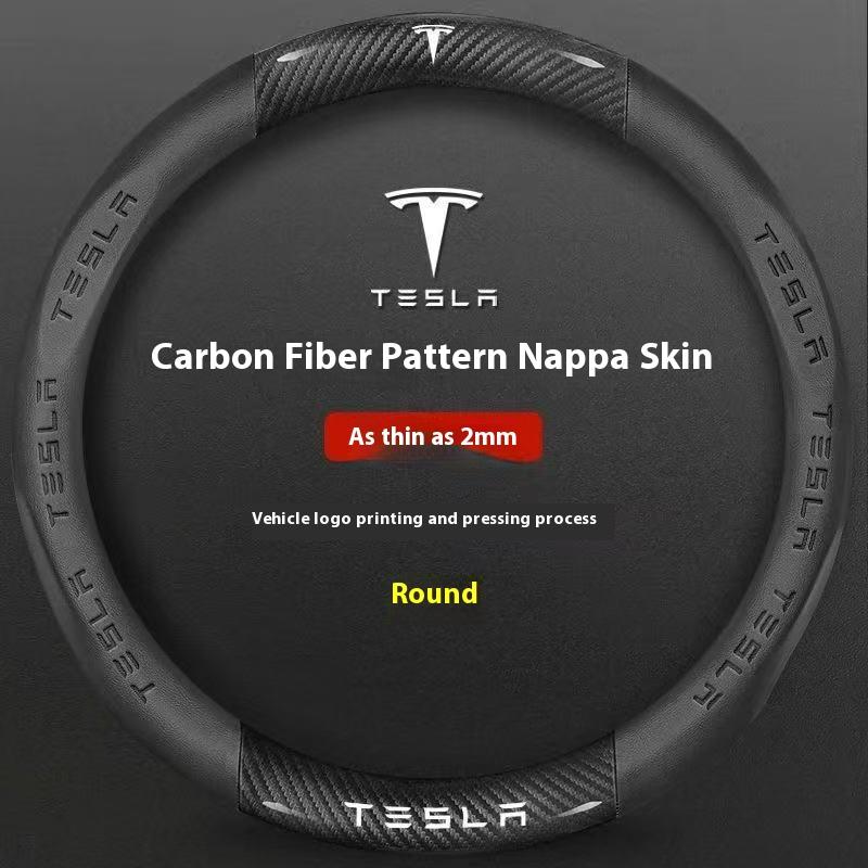 Car Steering Wheel Cover For Tesla Model 3 Model S Model Y Model X Roadster 2019-2025 Auto interior Steering Wheel Accessories