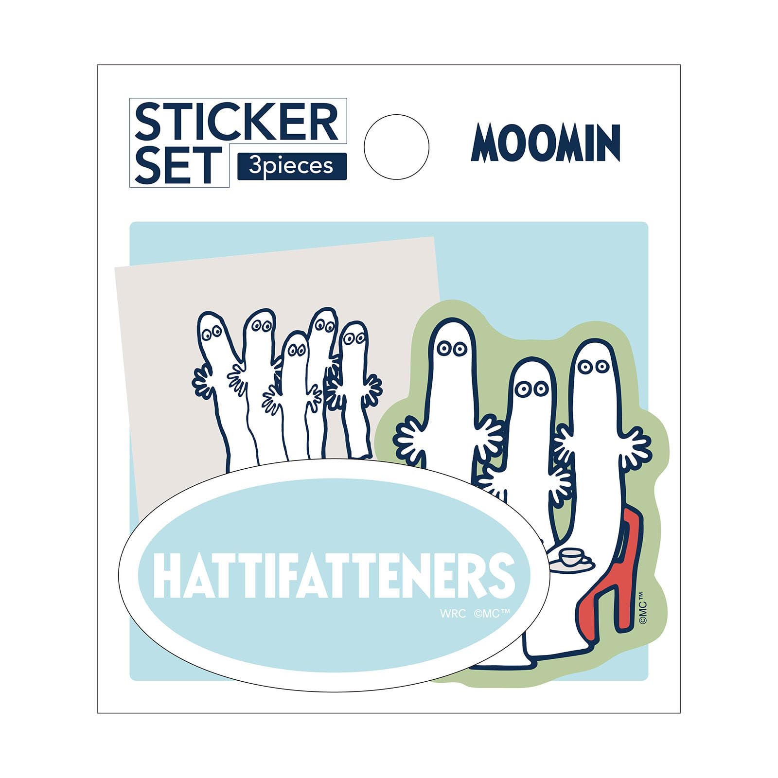 

World Craft Moomin Sticker Set Hattifatteners (3 Stickers) MOSC-S533