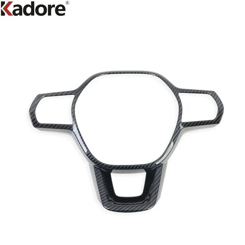 For Honda Civic Integra Sedan 2024 Carbon Fiber Car Steering Wheel Panel Cover Trim Interior Mouldings Accessories