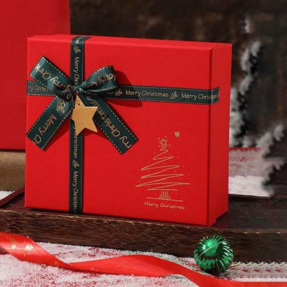 Premium Quality Red Present Packaging Eco Friendly Empty Birthday Box Christmas Gift Box Festival