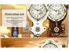 Antique European Style Solid Wood Silent Quartz Wall Clock for Living Room or Bedroom