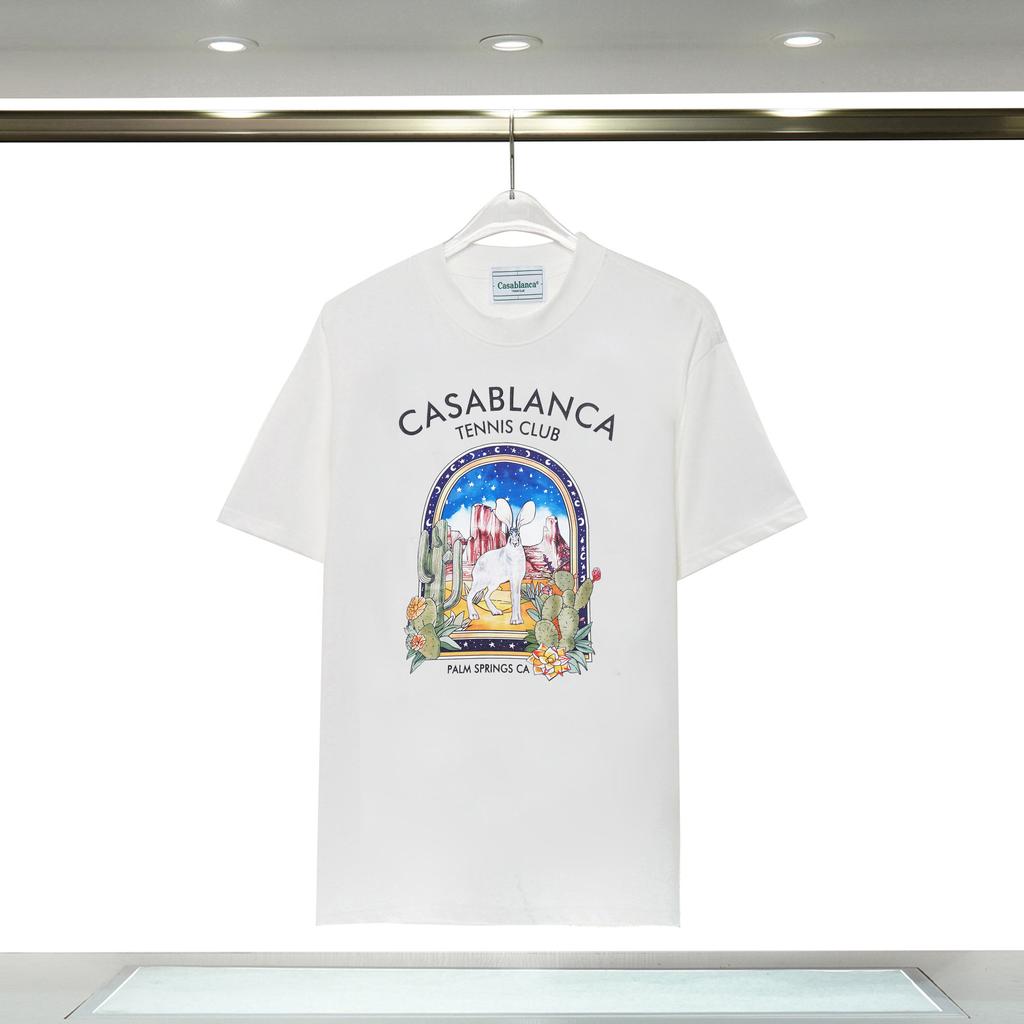 Cross-border Casablanca Summer New Casablanca Letter Logo Printed Loose Short-sleeved T-shirt