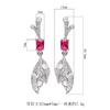 Imitation Natural Emerald Earrings Exaggerated Long Tassel Retro Full Light Luxury