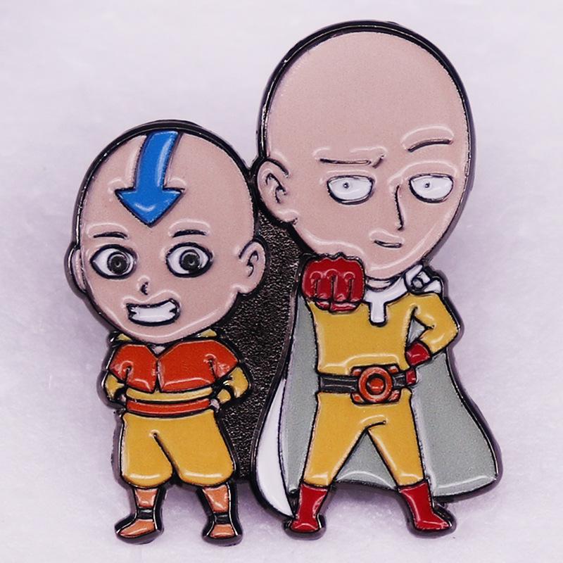 Anime-Themed Brooch Set