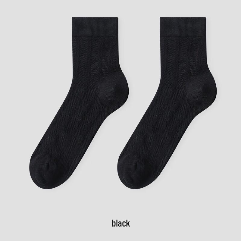 

LangSha Women s Summer Breathable Mesh Cotton Mid-Calf Socks One Size