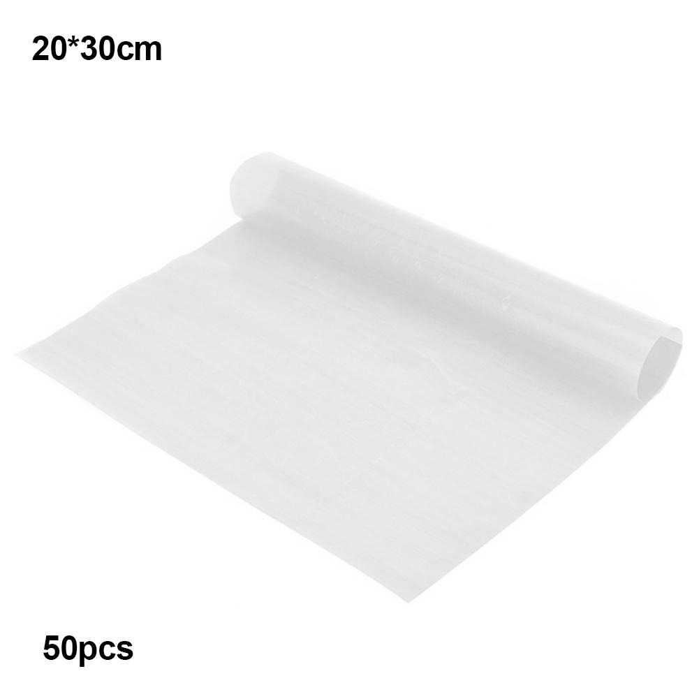 

Коврик для выпечки в духовке, бумажный коврик для кухни, 50 шт., нелипкий, для гриля, для рыбы, загуститель 20x30cm