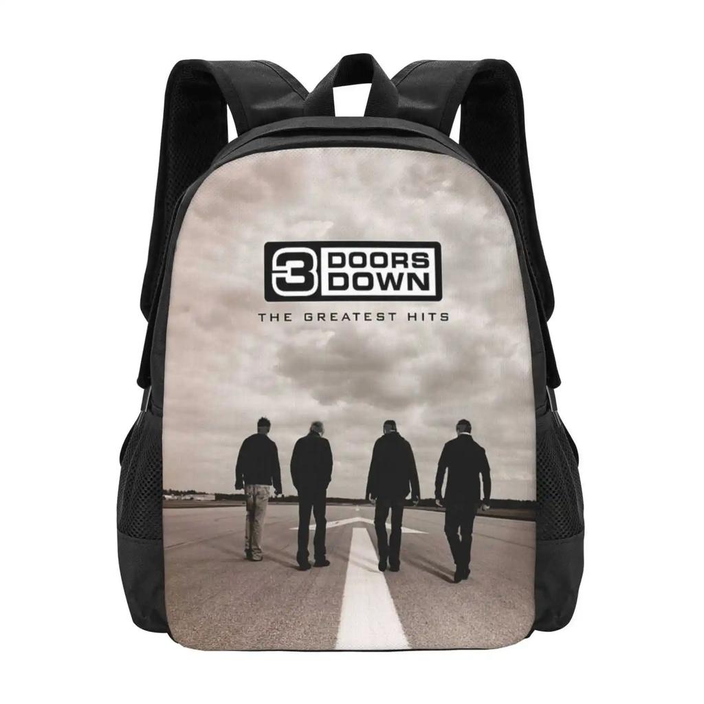 3 Doors Down Greatest Hits 2 Sac à Motif Sac à Dos d'Étudiant Couvertures d'Album 3 Doors Down Tournée 3 Doors Down