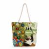 Flower Cat Print Thick Rope Single-shoulder Beach Bag 7262